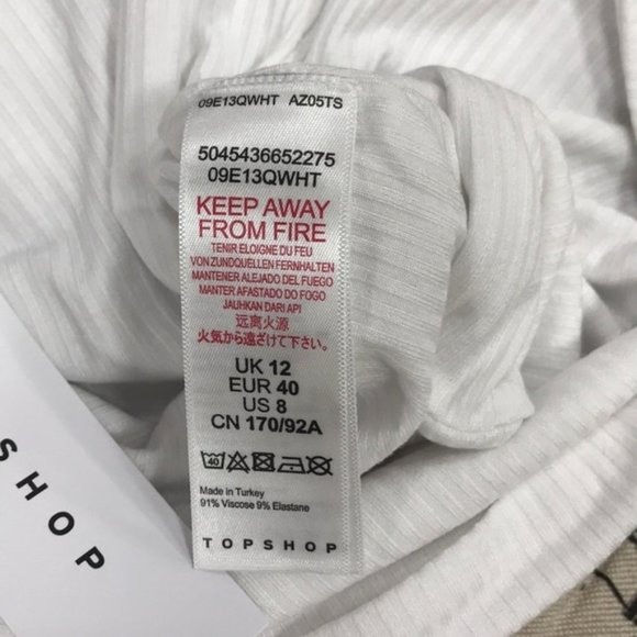 🛍2/$25🛍Topshop Ribbed Knit Bandeau Tube Top - Picture 6 of 6